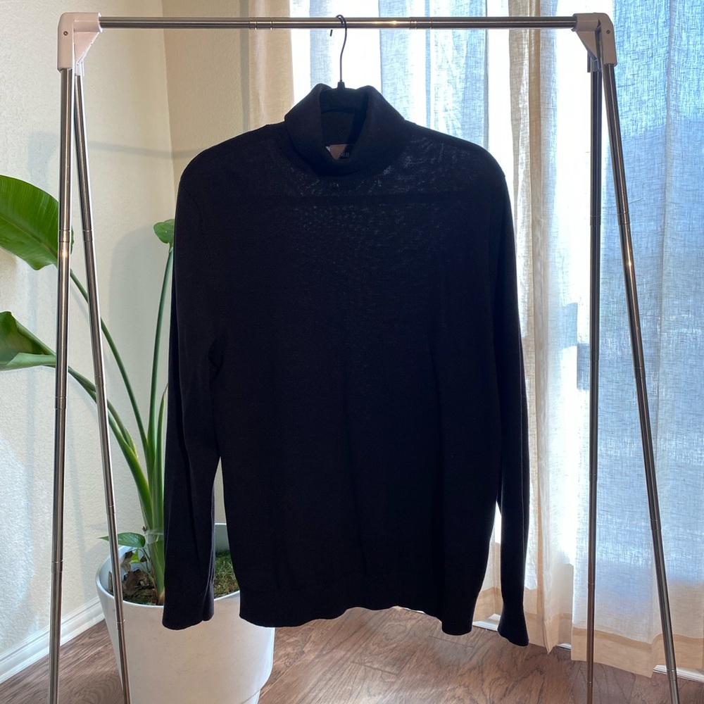 H&M Black Slimfit Turtleneck Sweater